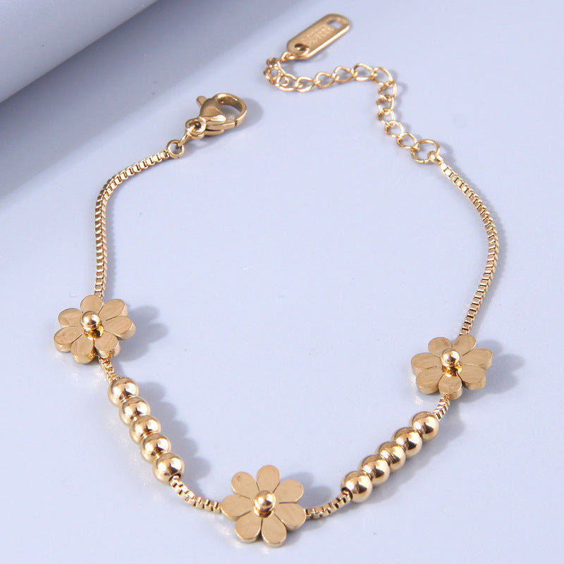 Wholesale Sweet Star Moon Titanium Steel Bracelet